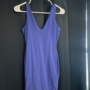 Elegant Blue Sleeveless Dress